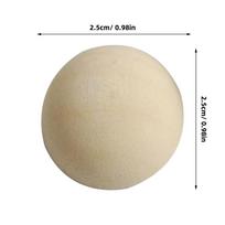 40Pcs 25Mm Half Craft Ball Wooden Hemisphere Unfinished Smooth for DIY Art Projects Personalized Home Decor Party Favors geltona