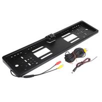 European Automobiles Number License Plate Frame with Rearview Reverse Backup Camera LED