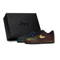 Nike Air Force 1 811 Manufacturing, Yin And Yang Twins, Special Shoe Box Slip Resistant Abrasion Resistant CW2288-001(Team80-S-BOX) 36 black