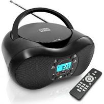 Portable CD Player with Bluetooth, FM Radio, USB Playback, Remote Control, Stereo Speakers, AUX Headphone Jack, Programmable Repeat, LCD Display juoda
