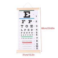 3pcs/pack Eye Charts Non-Reflective Visual Acuity Test Wall Chart Eye Exams For Hospital Home Kids Vision Schedule 22x11 Inches