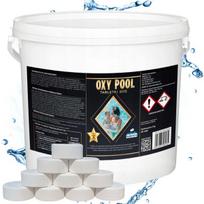 Deguonies tabletės Oxy Pool 20g Baseino vandens priežiūrai Aktyvus deguonis 5kg EBAN