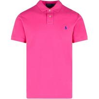 Polo Ralph Lauren Logotipas Siuvinėtas Mygtukinis Trumpomis Rankovėmis Polo Marškinėliai Vyriški viršutiniai drabužiai Rožinė 710536856-447 XS