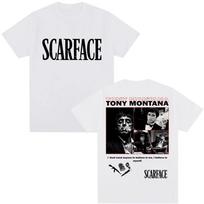 2026 Movie Scarface Tony Montana Al Pacino Graphic T Shirt 90s Vintage Fashion Unisex Women Harajuku Tshirt Cotton T Shirts S