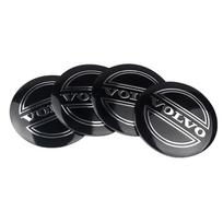 4 vnt. 56/60/64 MM Volvo V40 V50 V60 V70 V90 XC40 XC60 Rdesign AWD C30 C70 Automobilio ratų centriniai dangteliai Stebulių ženklelių dangteliai Priedai juoda