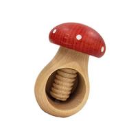 Rustproof Wooden Mushroom Nutcrackers Kitchen Gadget For Almonds Hazelnuts Ergonomic Walnuts Cracking Tool raudona