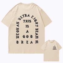 Kanye West Marškinėliai Vintage Dydeli Spausdinti Marškinėliai unisex unisex Hip Hop unisex Viršus Marškinėliai Streetwear Marškinėliai unisex S įvairiaspalvis