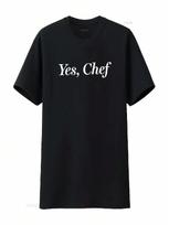 Yes Chef Funny T Shirt Vintage Washed Breathable Unisex Designer Clothes Soft Stretched Graphic Homme Stylish Streetwear Casual S įvairiaspalvis