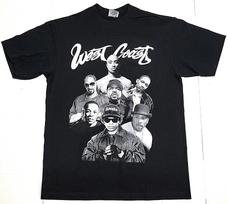 WEST COAST Rappers T-shirt  Hip Hop Rap 2Pac Tupac NWA Men's Tee XXXL