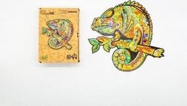 Medinė inė dėlionė 130 Chameleonas A3 - PuzzleOK