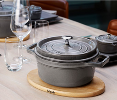 STAUB LA COCOTTE Puodas żeliwny apvalus 8.35 ltr, grafito