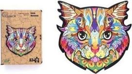 Medinė inė dėlionė 39 Murkotek katė A3 - PuzzleOK