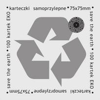 Lipnūs lapeliai eko 75x75mm 100K baltos spalvos - Pažadėtoji žemė