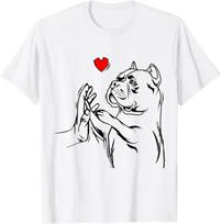 American Bully Love Cute Pitbull Dog Mom Funny Girls Gift Unisex T-Shirt XXL