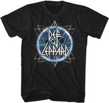 Def Leppard Spinning Stars Electric Eye Men's T Shirt Rock Band Music Merch XXXXL