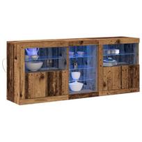 vidaXL LED Bufetas Senas medis 162 x 37 x 67 cm Apdirbta mediena