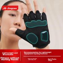 JD Original Fitness Gloves, Single Bar Pull-Up Cycling Men's Sports Non-Slip Fingerless Gloves, XL Size