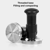 Constant Pressure Mechanism Spring Loaded Tamper Coffee Grounds Tamper  For Home Use 51mm