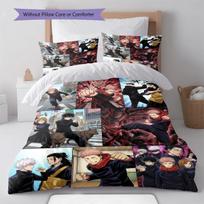 Jujutsu Kaisen Quilt Cover Bedding Set Duvet Cover Soft Comforter Cover Bedroom Home Decor -QJY 135x200cm