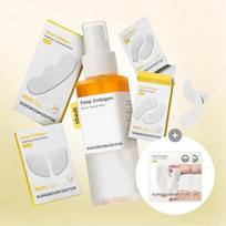 [Low Molecular Weight Collagen Close Absorption] Deep Collagen Melting Patch 3 Types (Forehead/Cheeks/Eye Area) + Serum Mist