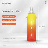 Sport Water Bottle TPU Folding Soft Flask Drink Portable Water Bottle High Flow Running Hiking Bicycle Fitness Water Bag