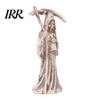 Dark Shape Halloween Decor Scythe Night Light, Grim Reaper LED Desktop Soft Lamp Decor, Warm Glow Ornament for Spooky Party Home Aged Texture balta