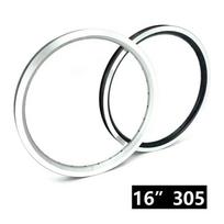 Bicycle Rims 16 Inch 305 Folding Bike Double Wall Aluminum Alloy Rims Spoke Hole 20 24 28 32 36 Hole Black 20 Hole