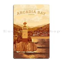 Life Is Strange Arcadia Bay Travel Poster Sunset Metal Sign Create Plaques Wall Decor Printing Wall Decor Tin Sign Poster 20x30cm（7.8x11.8inch）