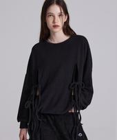 Plasma Sphere Floppy Mtm In Black (Loose-Fit Knit Sweatshirt) Black/Free