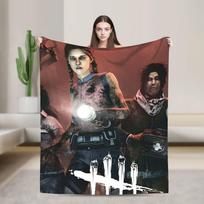 Deads by Daylights Blanket Soft Warm Graphic Plush Throw Blanket For Students Bedroom Flannel Bedspread Bed Cover Size: 75*100cm, Weight: 230 GSM