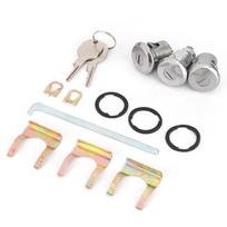 14PCS Silver+Black Car Lock Core Set for Malibu/Monte Carlo/Camaro Car Door Fix Door Trunk Key Kit