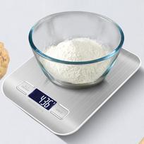 Waterproof Kitchen Scale Digital Kitchen Powder Measuring 10kg Kitchen Scale (white,1g&10KG&178 x 137 x 14mm) balta
