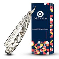 ORGANIM Premium Barber Ustra, Professional Stainless Steel Straight Edge Razor for Salon Style Shaving - Manual Foldable Razor for Men's Beard Styl