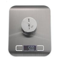 Kitchen Weight Scale Stainless Steel Kitchen Scale Digital Weighing Food 5kg (white,1g&10KG&178 x 137 x 14mm) balta