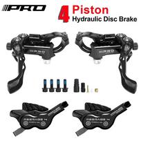 IIIPRO 4 Piston Ebike Hydraulic Brakes 850/1550Mm Hydraulic Brake Set CNC Heat Dissipating Mtb Mountain Bike Oil Disc Brake Set Hydraulic Disc Brake juoda