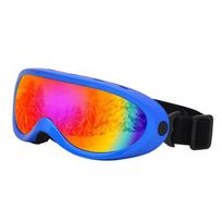 Unisex Ski Goggles Adults Kids Snowboarding Windproof Protective Eyewear Outdoor Snow Sports Gear Blue