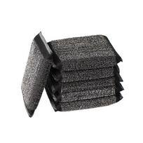6pcs Rectangle Stainless Steel Sponge Absorbent Scrub Sponge Pads Household Dishwashing Sponge  Dish juoda