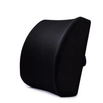 Car Lumbar Support Cushion Memory Foam Waist Pillow 3 Color Auto Seat Back Cushion for Car Chair Home Office Relieve Pain juoda