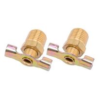 2Pcs 1/4  Air Compressor Tank Drain Plug Valve Tap Drain With T-handle Accessories High Quality
