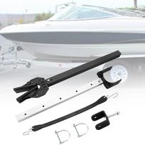 Galvanized Steel Boat Outboard Motor Bracket Adjustable Transom Saver Holder for Speedboat and Fishing Vessel Mount