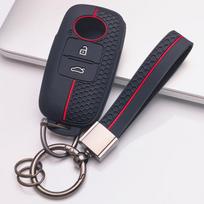 Key Fob Strap for Toyota Raize Yaris Ativ Yaris Cross Veloz Avanza Rush Wigo Daihatsu Rocky Honeycomb Texture Anti Scratch Detachable Keychain Holder juoda