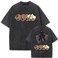 MF DOOM Washed Black Graphic T Shirt Hip Hop Rap Streetwear Unisex Tee S įvairiaspalvis