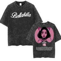 Rapper Omar Courtz Primera Musa World Tour T Shirt Men Women Fashion Gothic Hip Hop T-shirts Vintage Washed Short Sleeve T-shirt S įvairiaspalvis