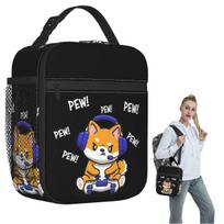 Shiba Inu Insulated Lunch Bag for Women Children Portable Food Boxes Thermal Lunch Box Tote One Size
