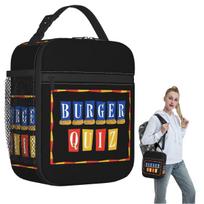 Burger Quiz New Logo Insulated Lunch Bag for Women Children Leakproof Food Boxes Thermal Lunch Box Tote One Size