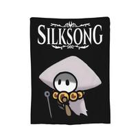 Hollow Knight Sneaky Sherma Silksong Knitted Blanket Flannel Ultra-Soft Throw Blankets for Car Sofa Couch Bedroom Quilt Size: 75*100cm, Weight: 230 GSM