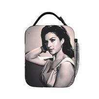 Lola Flores Lunch Bag For Adult  Print Lunch Box Funny Outdoor Picnic Cooler Bag Portable Zipper Oxford Thermal Lunch Bags One Size