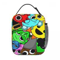 Sprunki Characters Game Insulated Lunch Bag Thermal Bag Meal Container Leakproof Lunch Box Tote Food Storage Bags College One Size