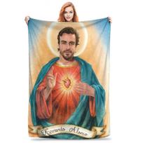 Fernando Alonso Saint Blanket Multiple Sizes Soft and Lightweight Throw Blankets for Sofa Couch and Bed Size: 75*100cm, Weight: 230 GSM