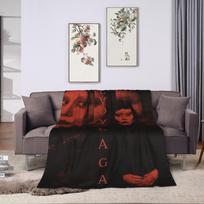 Lady Gaga Abracadabra Mayhem Blankets Flannel Spring Autumn Multifunction Warm Throw Blankets for Sofa Bedroom Bedspreads Size: 75*100cm, Weight: 230 GSM